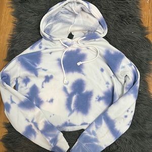 blue and white ,wild fable, cropped hoodie